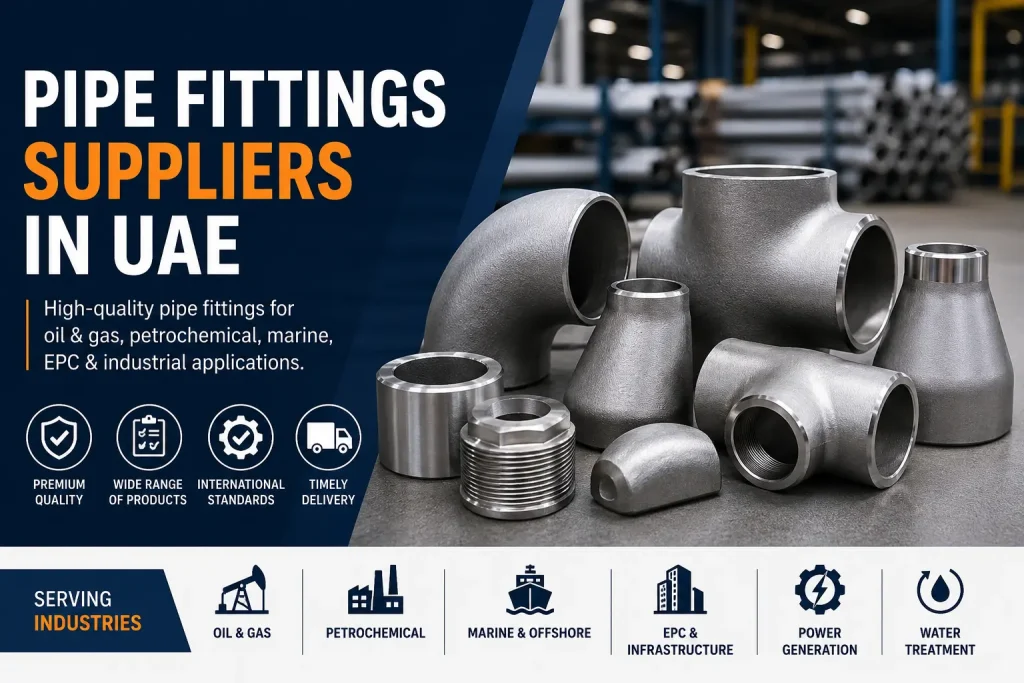 Pipe Fittings Suppliers in UAE – Industrial Pipe Fittings, Forged Fittings and Buttweld Fittings