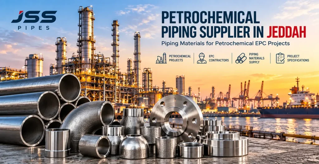 Petrochemical piping supplier in Jeddah for EPC projects