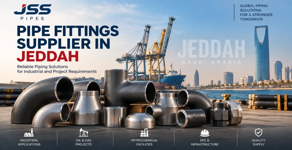 Pipe fittings supplier in Jeddah providing industrial piping fittings