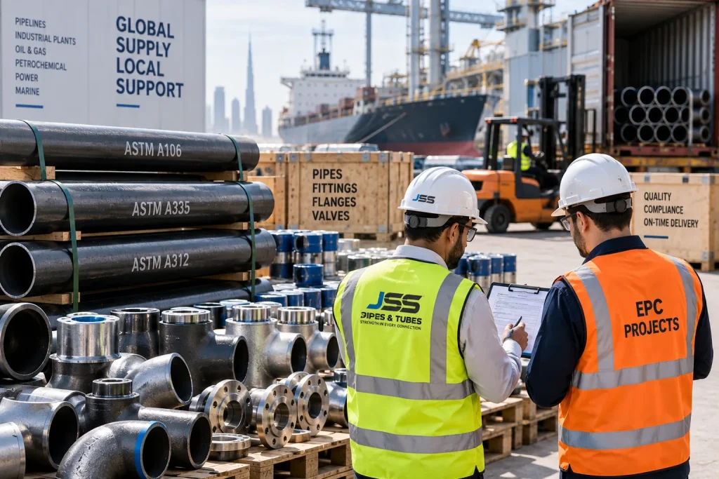 Piping material procurement process for EPC projects in the Middle East