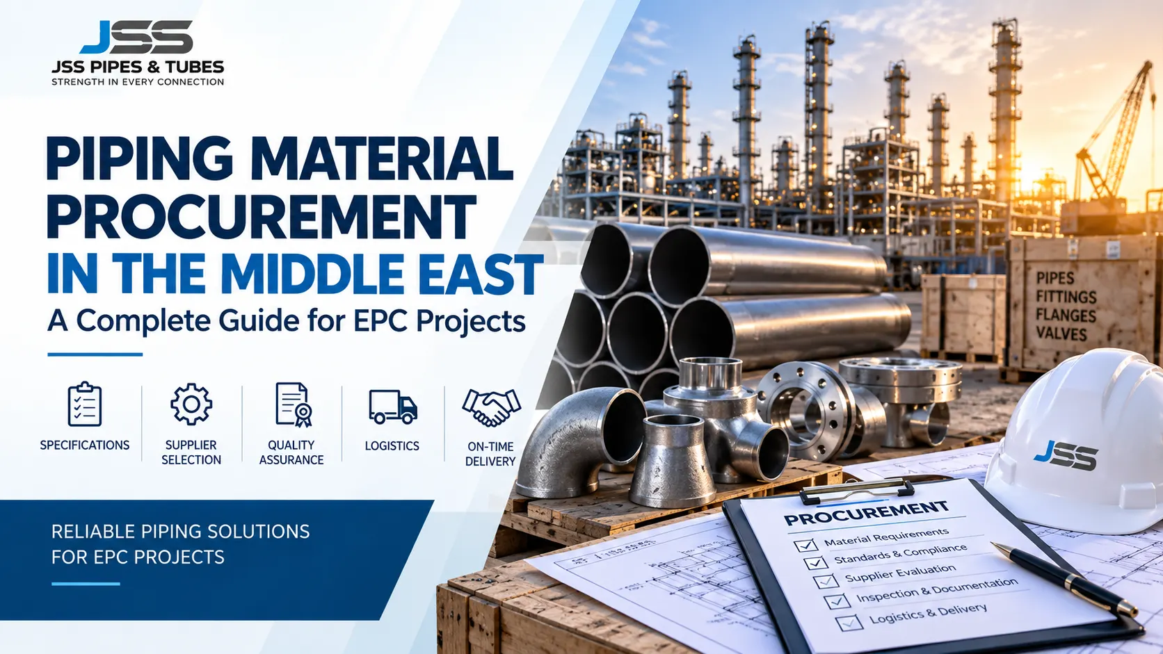 Piping material procurement in the Middle East for EPC projects