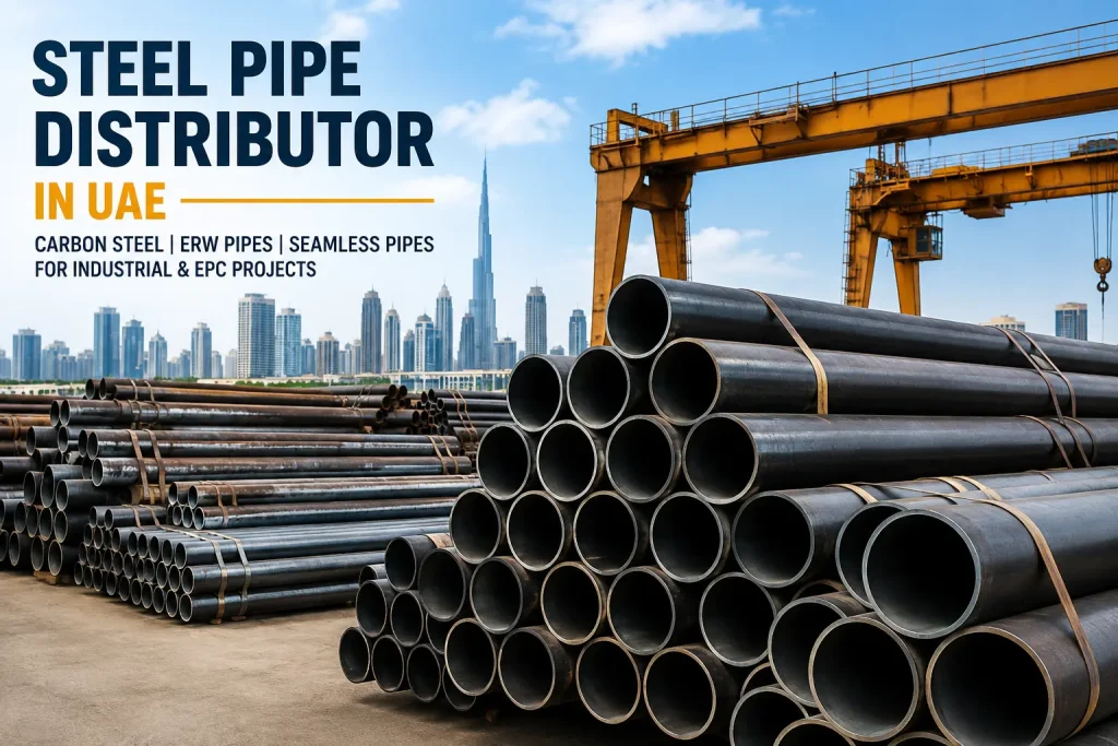 Steel pipe distributor in UAE supplying carbon steel and ERW pipes