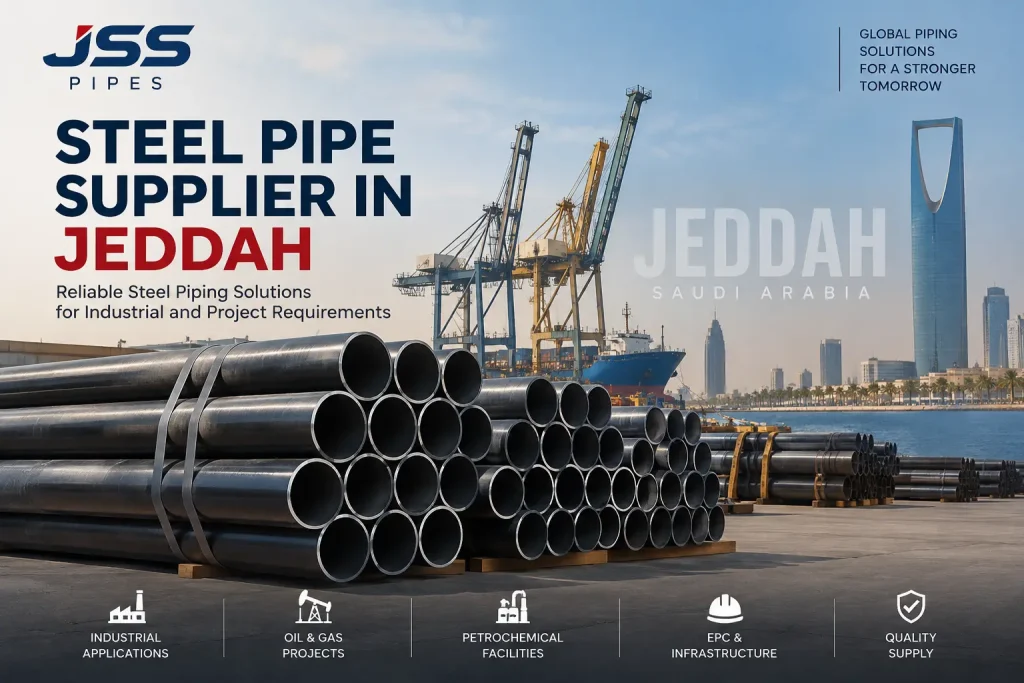 Steel pipe supplier in Jeddah supplying industrial steel pipes
